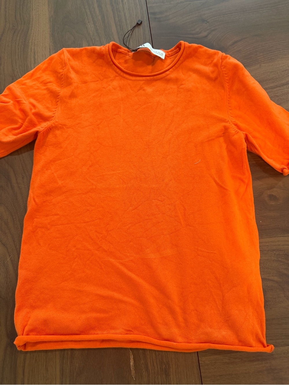 Bright Orange Short Sleeve Top